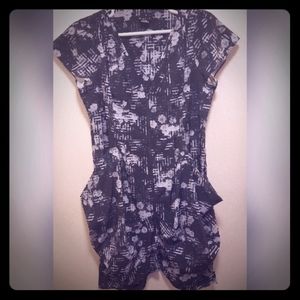 City Chic dress in black & gray design size 18